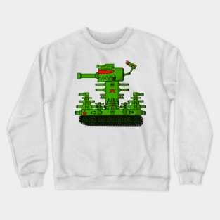 Mega Team Tank Cartoon Crewneck Sweatshirt